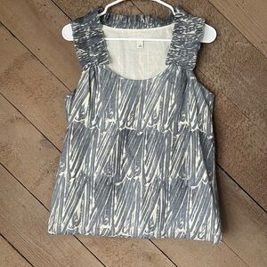 Banana Republic Blue Geometric Printed Blouse